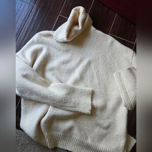 Wishlist Soft Cream Cowl Neck Sweater